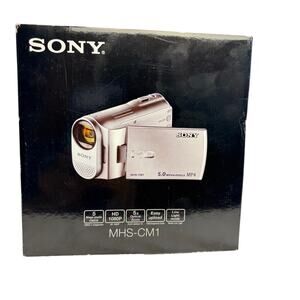 NIB Sony MHS-CM1 purple Webbie HD Handycam video recorder. HD snap camera
